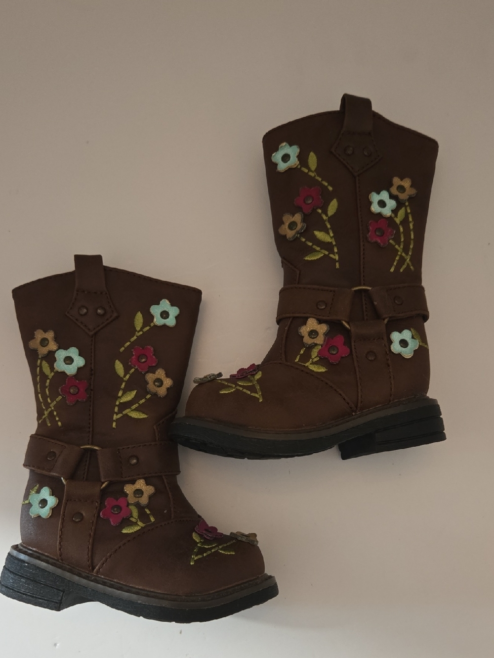 The Children's Place Pink Floral Lined Kids' Boots